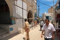 Tunisian people in old east market in Medina quarter in Sousse,