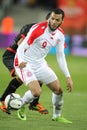 Tunisian player Yassine Chikhaoui Royalty Free Stock Photo