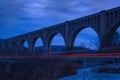 Tunkhannock Creek Viaduct in Nicholson, Pennsylvania, USA Royalty Free Stock Photo