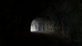 Tunnel of ancient stone road in Kemaliye Dark Canyon, Egin in Erzincan,Turkey