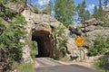 Tunnel in the Black Hills Royalty Free Stock Photo