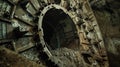 The tunnel boring machine is a true engineering marvel making the seemingly impossible task of tunneling underground Royalty Free Stock Photo