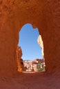 Tunnel in Bryce Canyon National Park Royalty Free Stock Photo