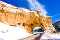 tunnel, Bryce Canyon National Park in winter, Utah, USA Royalty Free Stock Photo