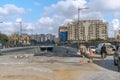 Tunnel construction site in the national road RN 41, Cheraga, Algiers