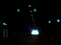 Tunnel on egnatia highway greece dark lights traffic signals on the road Royalty Free Stock Photo