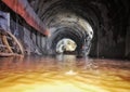 Tunnel Engineering water inrush accident site 2 Royalty Free Stock Photo