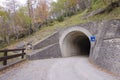 Tunnel entrance in the mountain Royalty Free Stock Photo