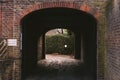 Tunnel entrance in to the house block in Lonodn