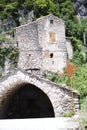 a tunnel entry in the mountain Royalty Free Stock Photo