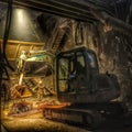 Tunnel Excavation construction site Royalty Free Stock Photo