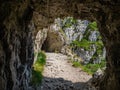 Tunnel Exit on Road of 52 Tunnels on the Pasubio massif Royalty Free Stock Photo