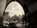 Buda Tunnel exit with view of Chin Bridge in Budapest