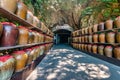 Tunnel 88 -Used for storage of locally distilled alcohol and spirits Royalty Free Stock Photo