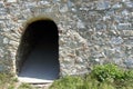 Tunnel in fortification in castle Schlossberg