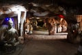 Tunnel gate entrance to cave to underground for thai people travel visit respect praying blessing holy worship mystical ancient