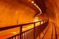 Tunnel Interior and Motion Blur Royalty Free Stock Photo