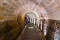 Tunnel of the knights templar in Akko, Israel Royalty Free Stock Photo