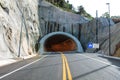 Tunnel light and signaling Royalty Free Stock Photo