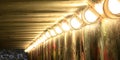 Tunnel lights Royalty Free Stock Photo