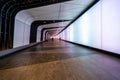 Tunnel linking St Pancras International and King`s Cross St Pancras Underground stations Royalty Free Stock Photo