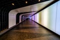 Tunnel linking St Pancras International and King`s Cross St Pancras Underground stations Royalty Free Stock Photo