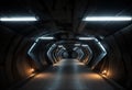 A tunnel made of blob and fold architecture, designed parametrically, tunnels through the nightspace - generated by ai