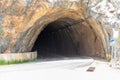 Tunnel by Mirador des Gorg Blau, Mallorca, Spain Royalty Free Stock Photo