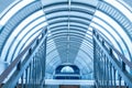 Tunnel modern walkway interior Royalty Free Stock Photo