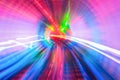 Tunnel with motion blur background Royalty Free Stock Photo