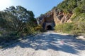 The tunnel through the mountains