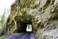 Tunnel on Needles Highway in Custer, South Dakota. Royalty Free Stock Photo