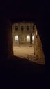 Tunnel at night in the old port of Montreal Royalty Free Stock Photo