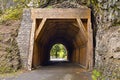 Tunnel on Oneonta Gorge Hiking Trail 2 Royalty Free Stock Photo