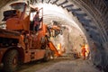 Tunnel piperoof grouting Royalty Free Stock Photo