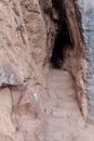 Tunnel at Pisac ruins in Pe Royalty Free Stock Photo