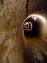 Tunnel in a salt mine Royalty Free Stock Photo