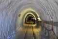 Tunnel in salt mine Royalty Free Stock Photo