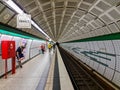Tunnel-shaped S-Bahn station in Hamburg Germany