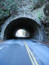 Tunnel in the Smokeys, ont he highway, Tennessee, USA Royalty Free Stock Photo
