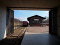 The tunnel and the station Radegast.