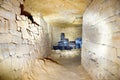 Tunnel in stone quarry mine Royalty Free Stock Photo