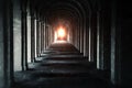 Tunnel Structure and Columns Royalty Free Stock Photo