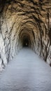 Tunnel to Foz de Lumbier Canyon in Spain Royalty Free Stock Photo