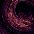 Tunnel to oblivion, fractal generated background Royalty Free Stock Photo