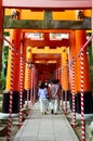 Tunnel of torii gates at Fushimi-Inari Shrine