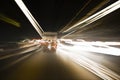 Tunnel Traffic - Speed Motion Capture Royalty Free Stock Photo