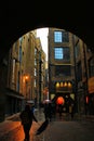 Clink St tunnel rainy evening view London UK