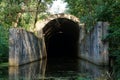 Tunnel under Dnipro river on Zhukiv island in Kyiv, Stalin Metro, Ukraine