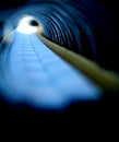 tunnel via spiral notebook Royalty Free Stock Photo